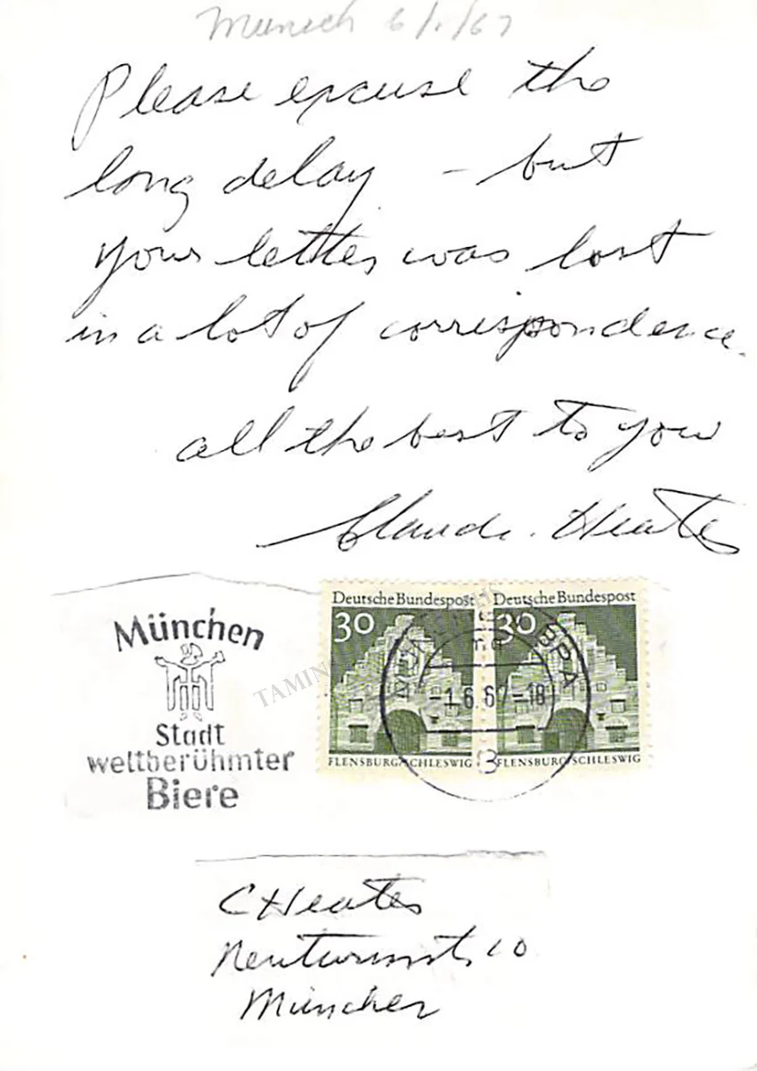 HEATER, Claude (Various Autographs) - Image 2