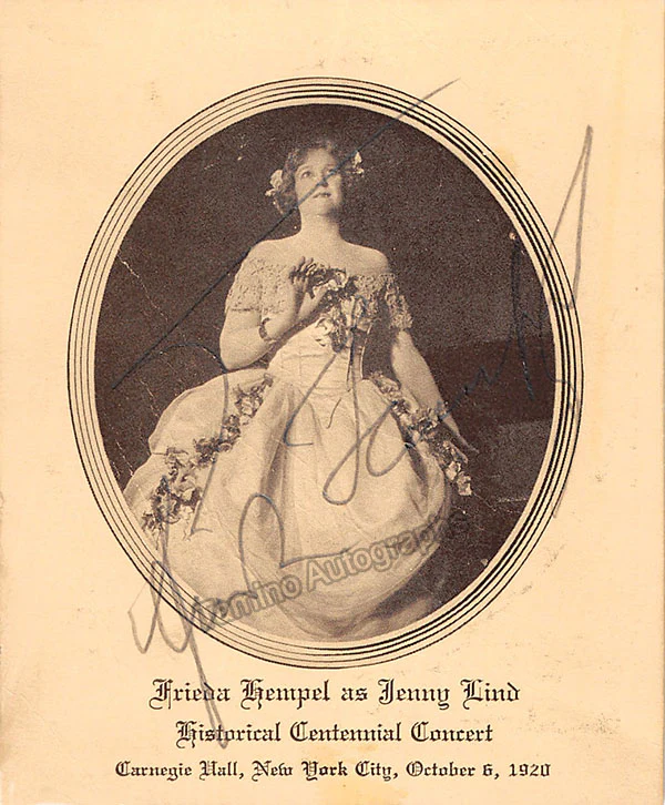 HEMPEL, Frieda (Various Autographs) - Image 10