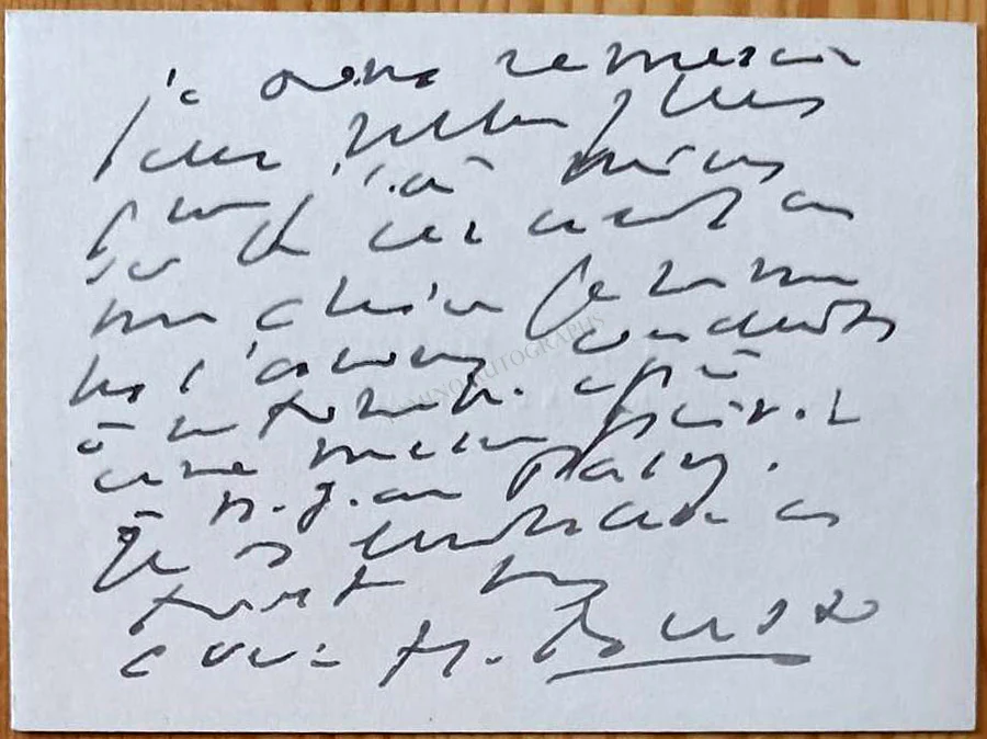 Busser, Henri - Set of 6 Autograph Letters Signed - Image 6