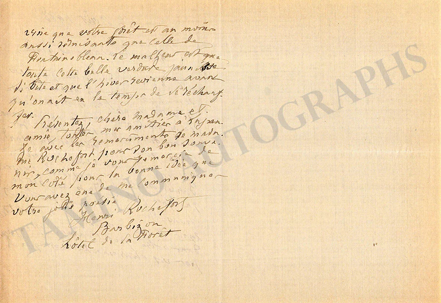 Rochefort, Henri - Autograph Letter Signed 1908 - Image 2