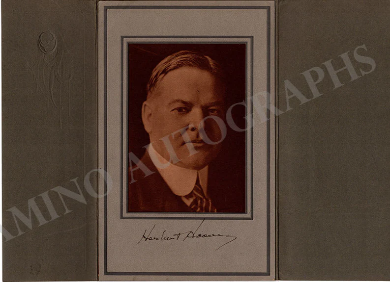 Hoover, Herbert - Signed Photograph