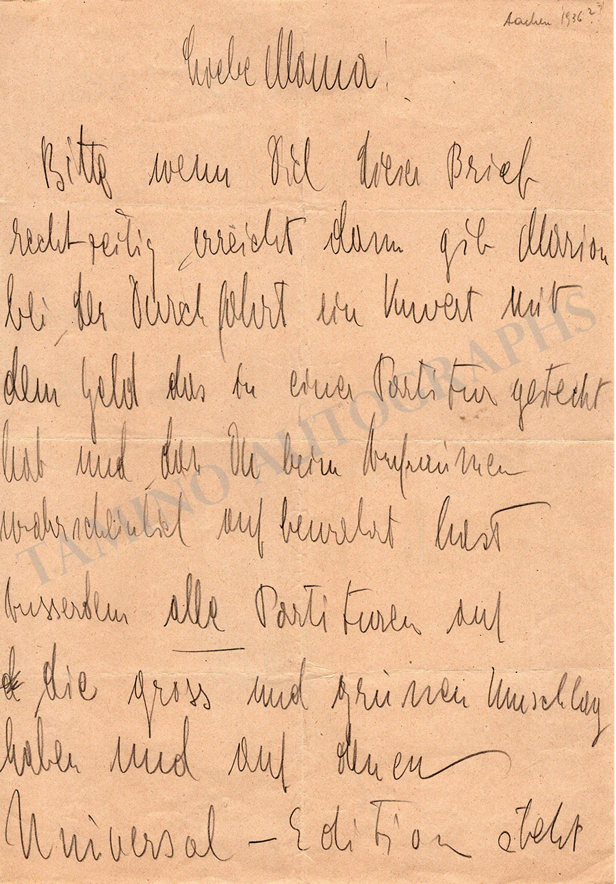 Karajan, Herbert von - Various Autographs - Image 29