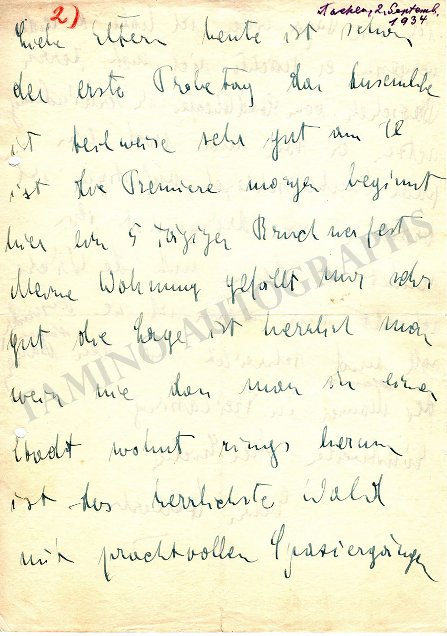 Karajan, Herbert von - Various Autographs - Image 32
