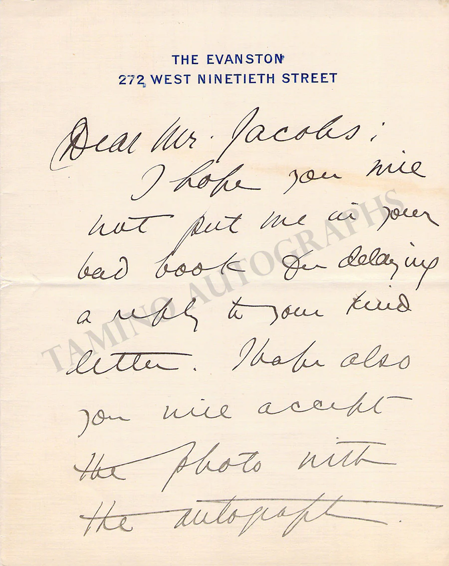 Witherspoon, Herbert - Autograph Letter Signed