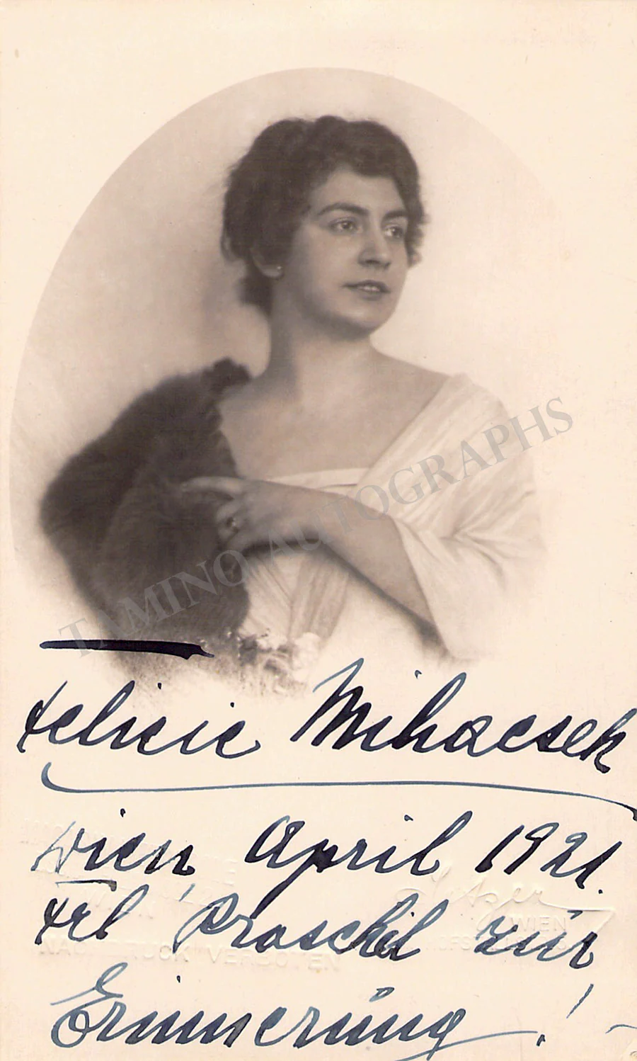 HUNI-MIHACSEK, Felicie (Various Autographs) - Image 6