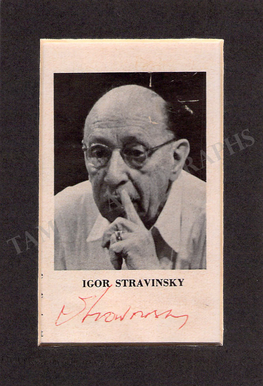 Stravinsky, Igor - Signed Photograph