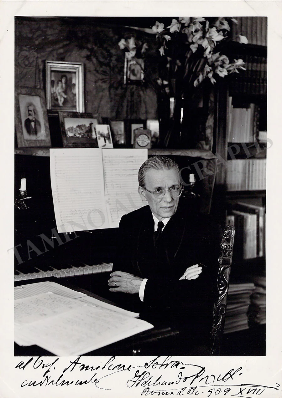 Pizetti, Ildebrando - Signed Photograph 1929