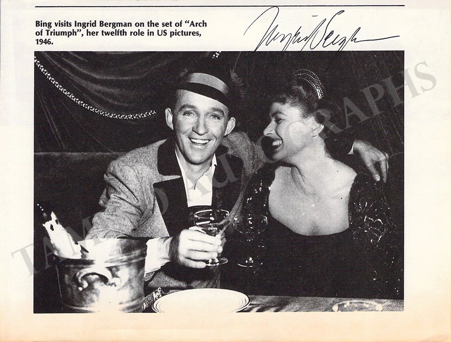 Bergman, Ingrid - Various Autographs - Image 9