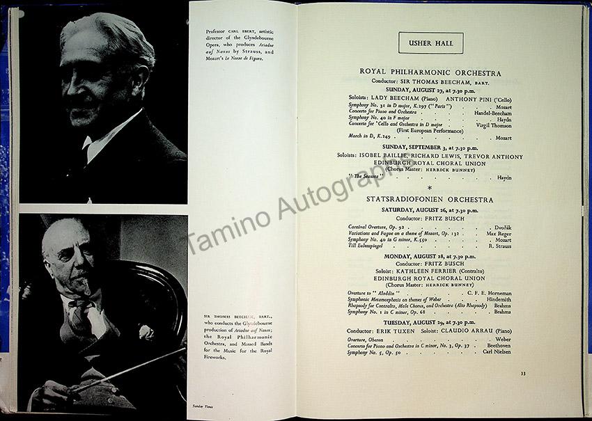 International Festival of Music and Drama Program - Edinburgh 1950 - Image 4