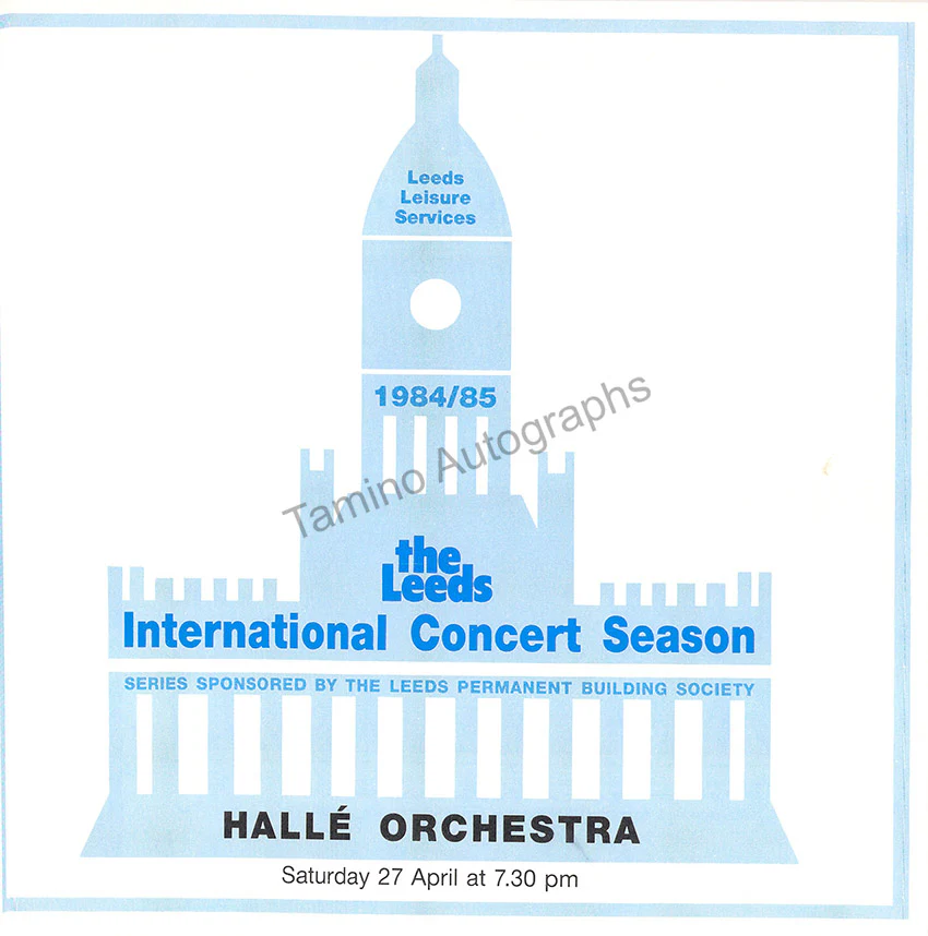 Stern, Isaac - Skrowaczewski, Stanislaw - Double Signed Program Leeds 1985 - Image 3