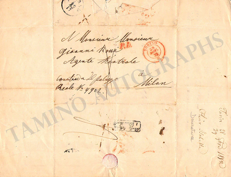 Karlitzky-Fleur, Isabelle - Autograph Letter Signed 1852 - Image 3