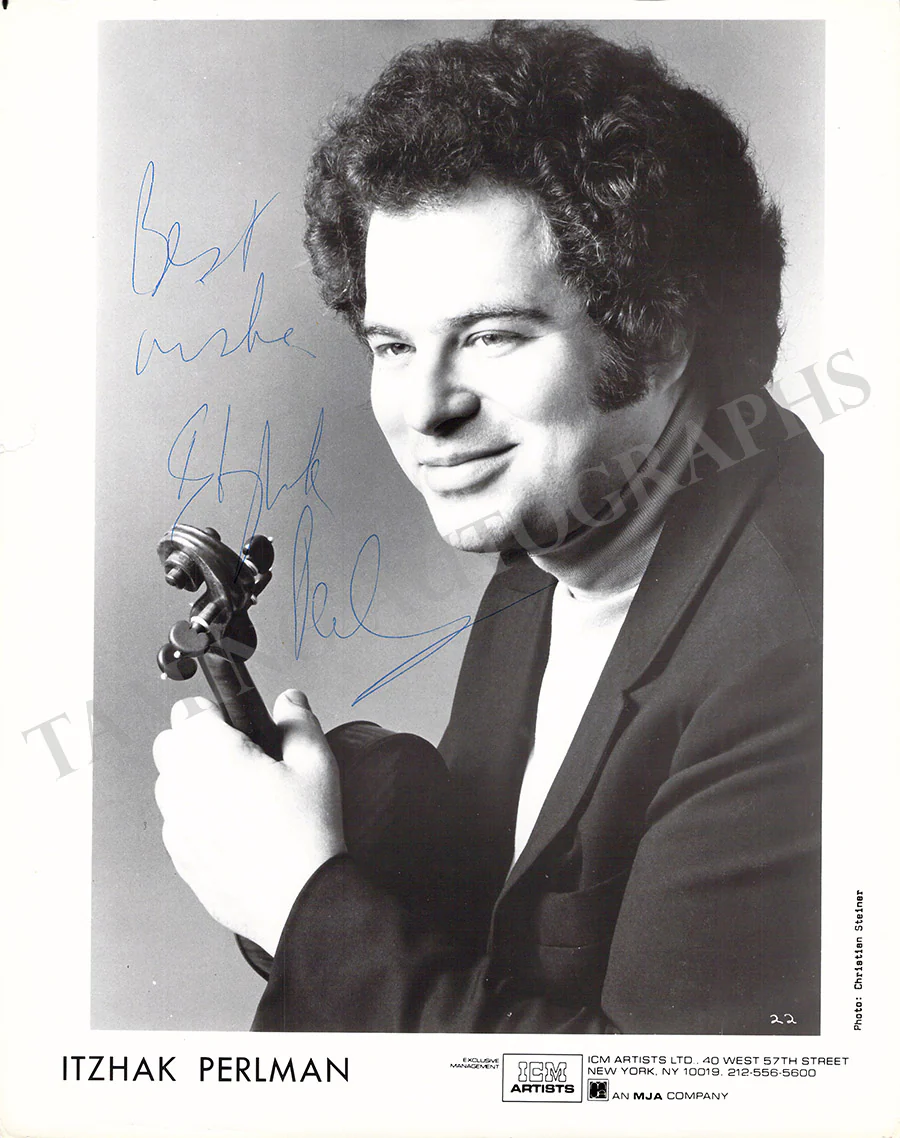 Perlman, Itzhak - Various Autographs - Image 3