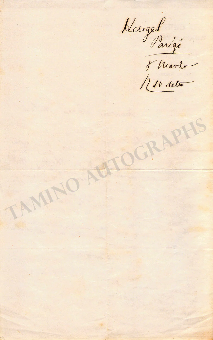 Heugel, Jacques-Leopold - Set of 3 Autograph Letters Signed - Image 3