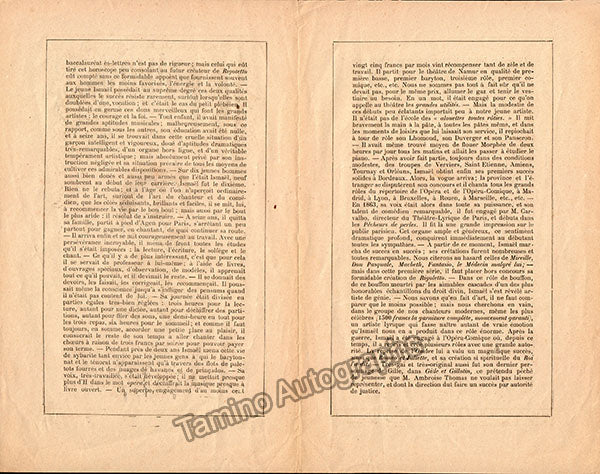 Jammes, Jean-Vital Ismael - Unsigned Promotional Article 1875 - Image 2