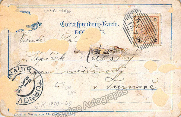 Kubelik, Jan - Autograph Note Signed 1899 - Image 2