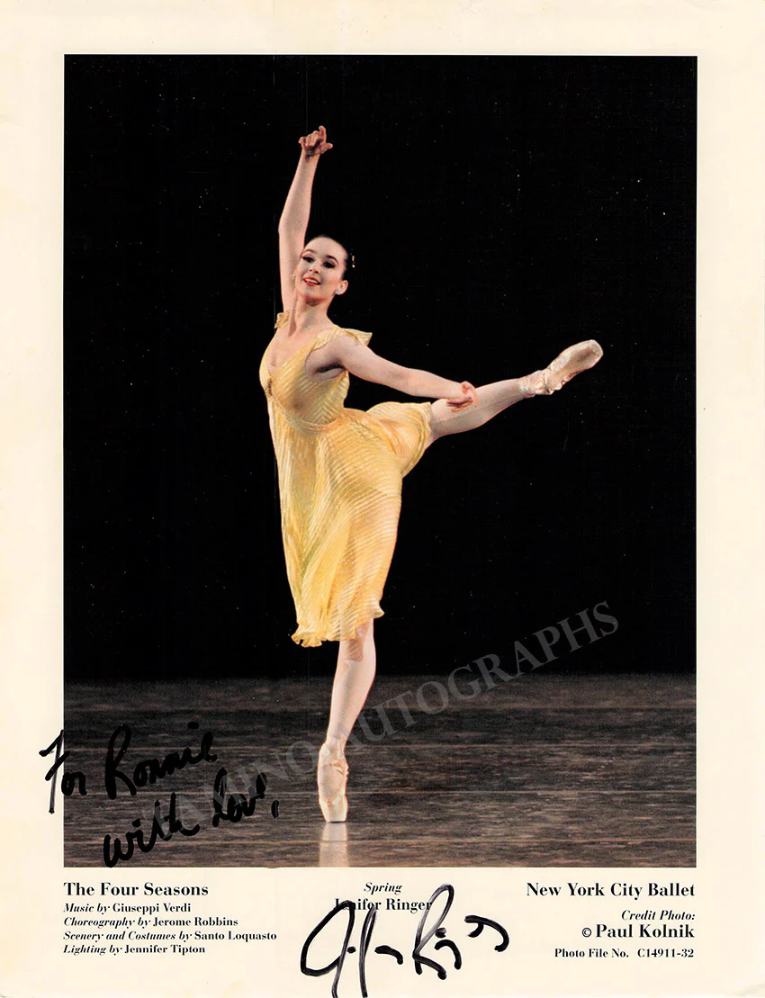 Ringer, Jenifer - Signed Photograph