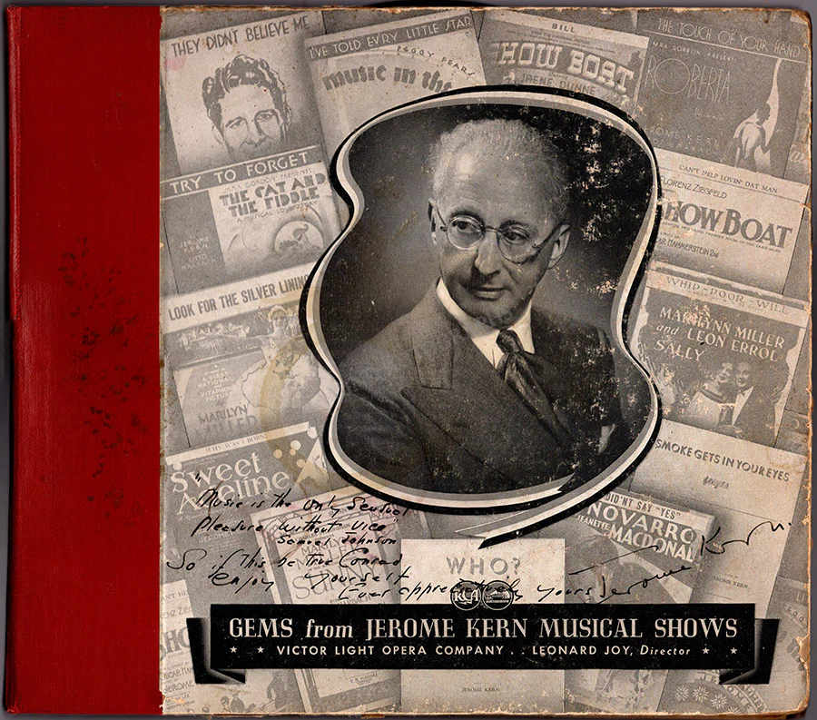Kern, Jerome - Signed LP Record Album "Gems"