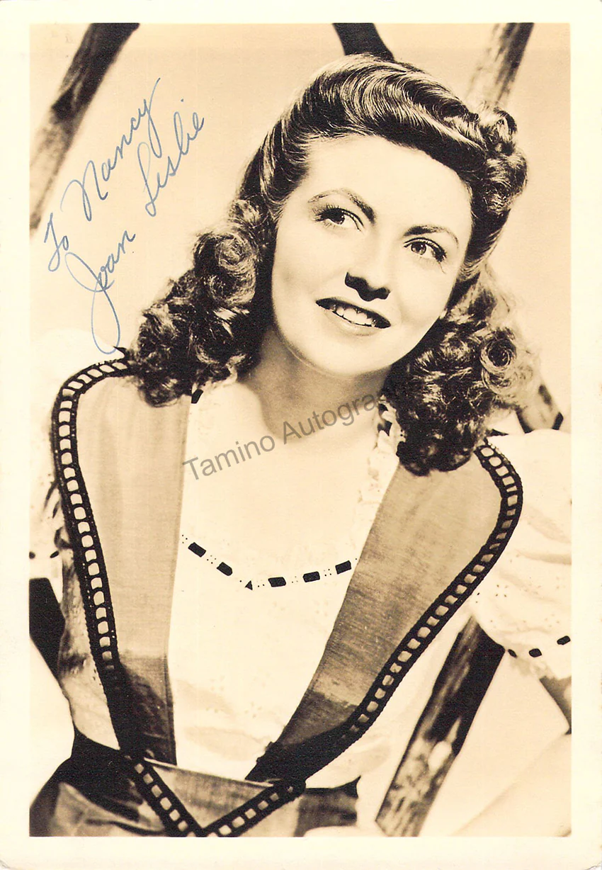 Leslie, Joan - Various Autographs - Image 3
