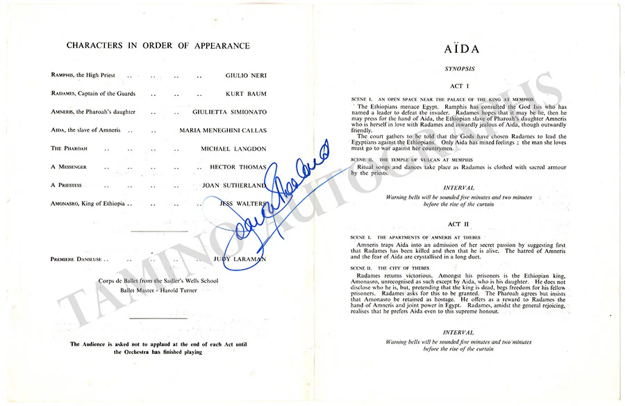 Sutherland, Joan - Signed Programs (Various Options) - Image 13