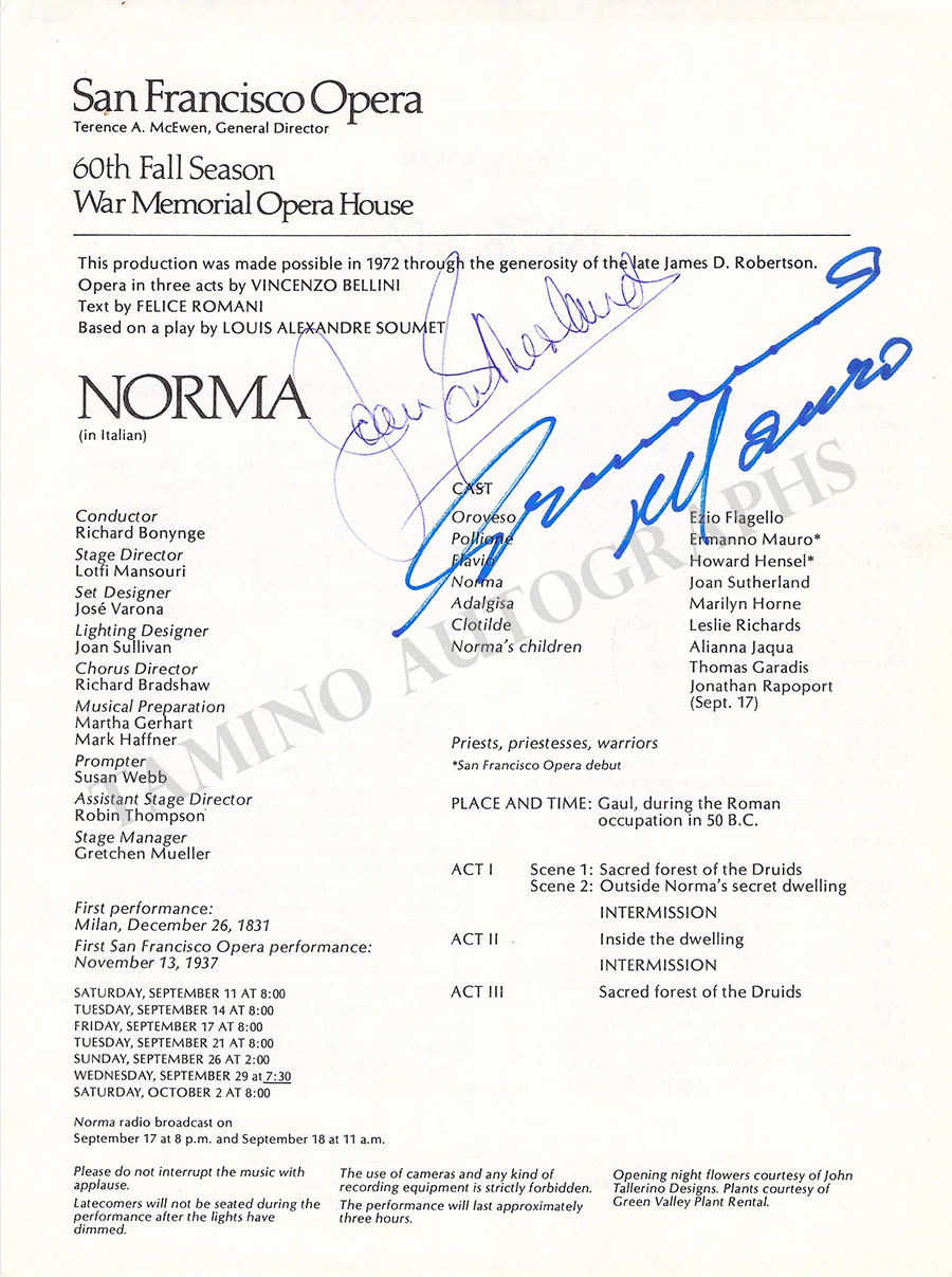 Sutherland, Joan - Signed Programs (Various Options) - Image 22
