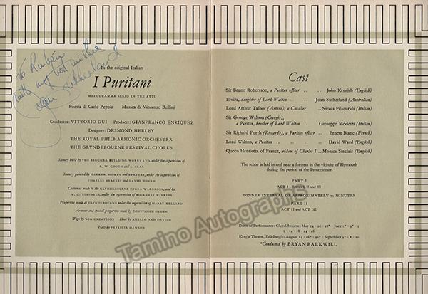 Sutherland, Joan - Signed Programs (Various Options) - Image 5