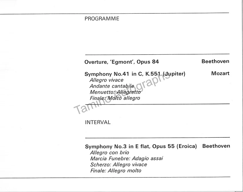 Jochum, Eugen - Signed Program London 1982 - Image 3