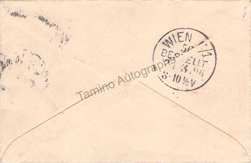 Strauss, Johann (II) - Autograph Note on his Personal Card - Image 4