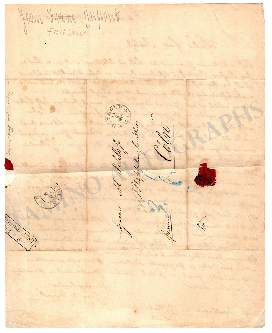 Dupont, Johannes Franciscus - Set of 2 Autograph Letters Signed - Image 5