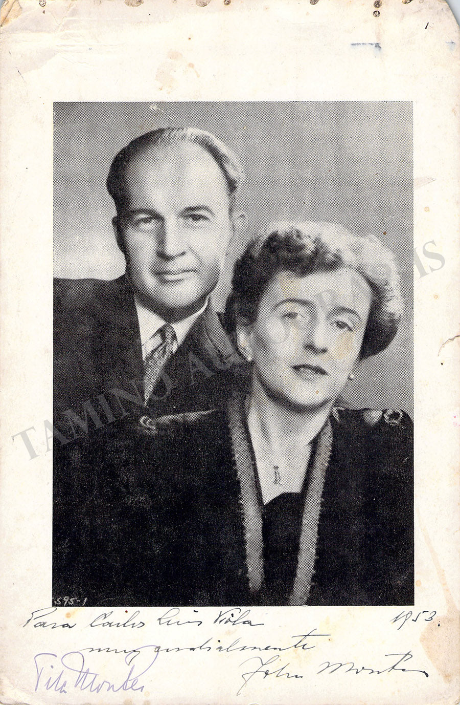 Montes, John & Tila - Signed Photograph