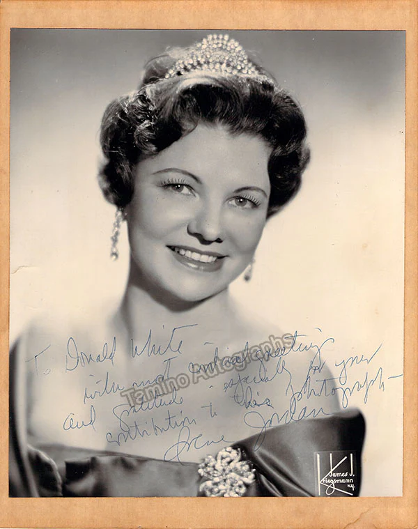 JORDAN, Irene (Various Autographs) - Image 4
