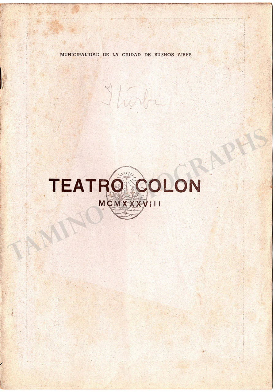 Iturbi, Jose - Set x 3 Concert Program Buenos Aires 1938-39 - Image 2