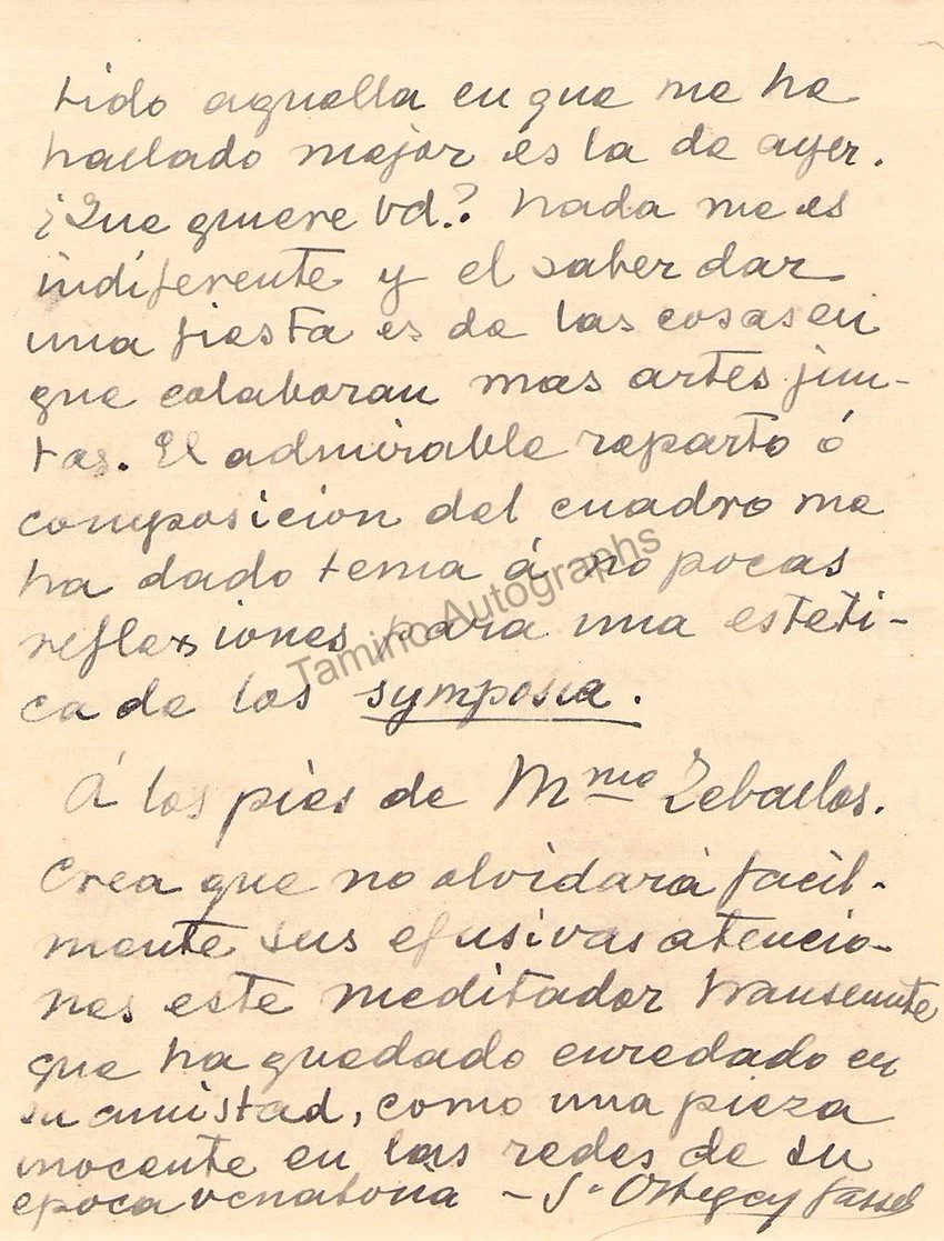 Ortega y Gasset, Jose - Autograph Letters Signed 1916-1918 - Image 16