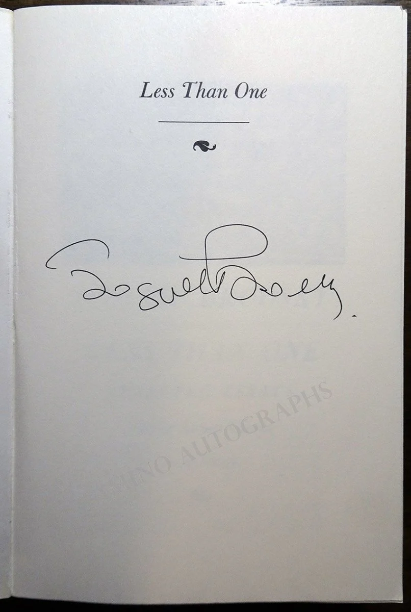 Brodsky, Joseph - Signed Book "Less Than One" - Image 2