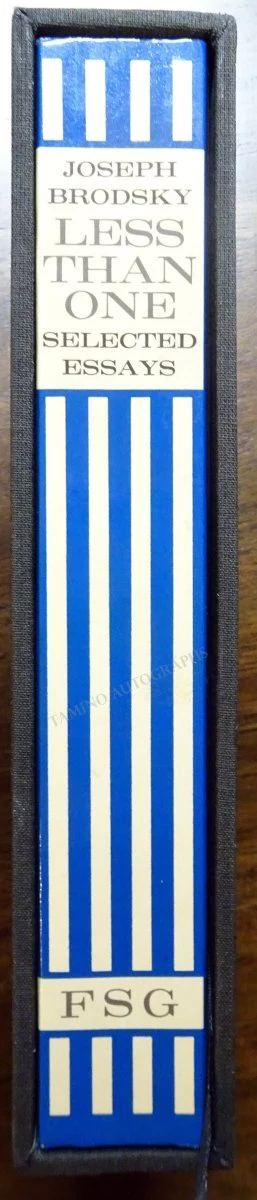 Brodsky, Joseph - Signed Book "Less Than One" - Image 3
