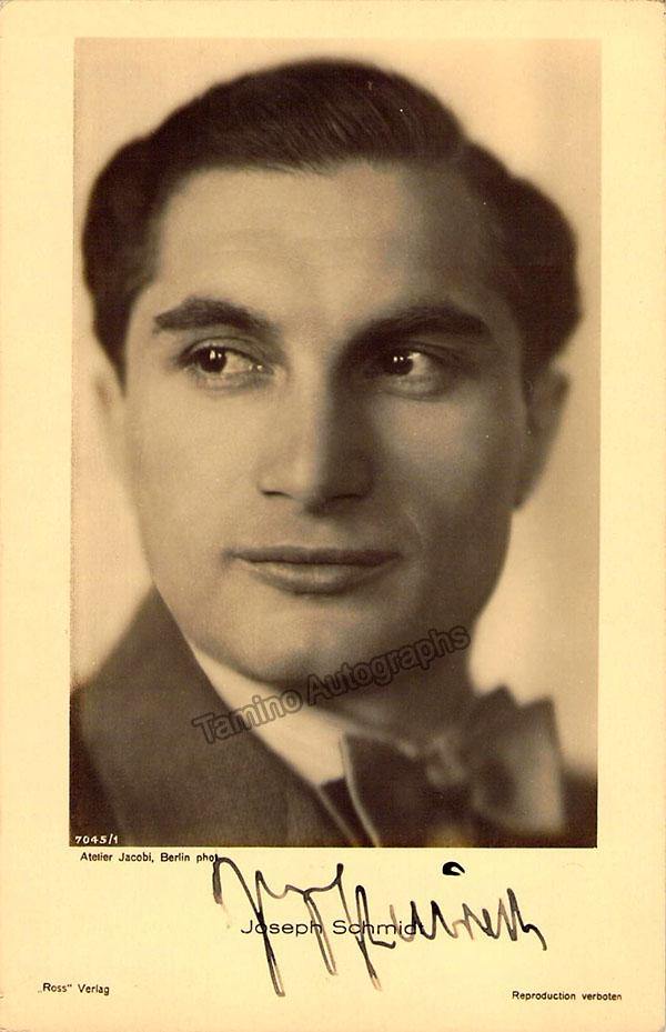 Schmidt, Joseph - Signed Photograph