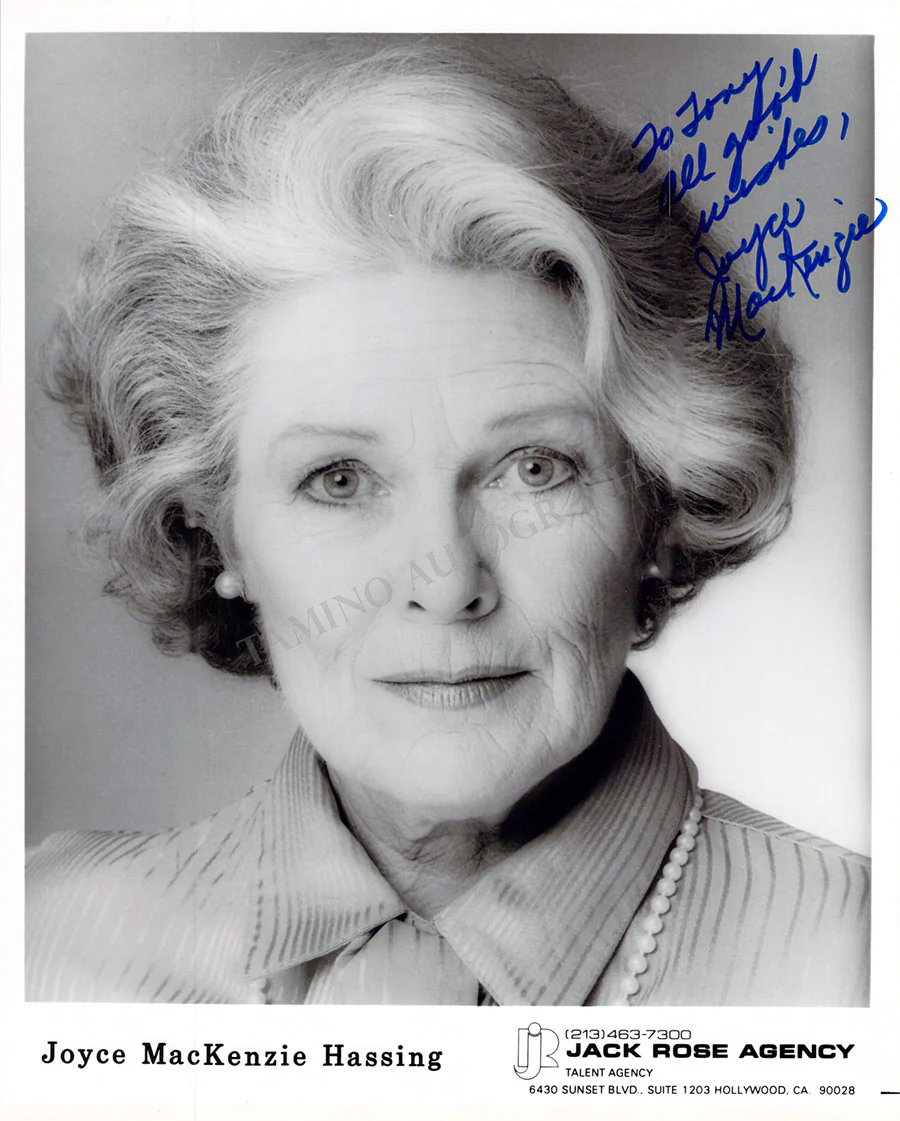 MacKenzie Hassing, Joyce - Signed Photograph