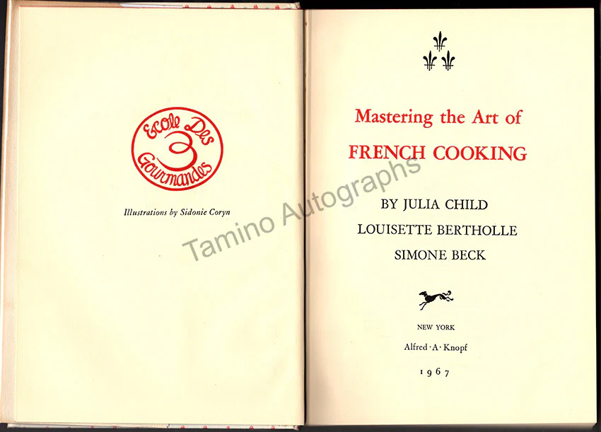 Child, Julia - Signed Book "Mastering the Art of French Cooking" - Image 3