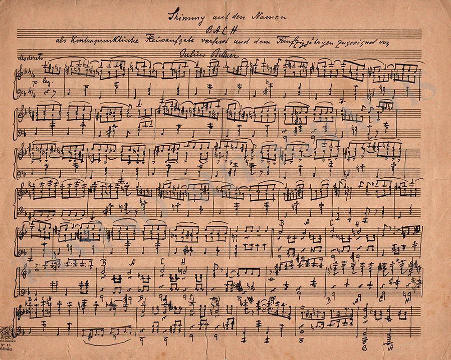 Bittner, Julius - Autograph Manuscript
