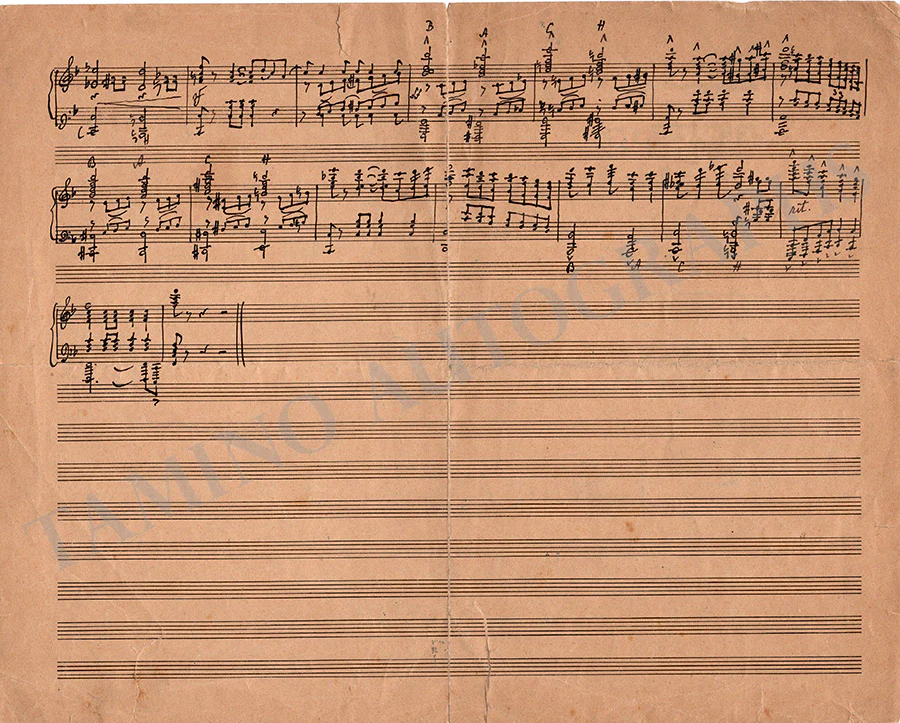 Bittner, Julius - Autograph Manuscript - Image 2