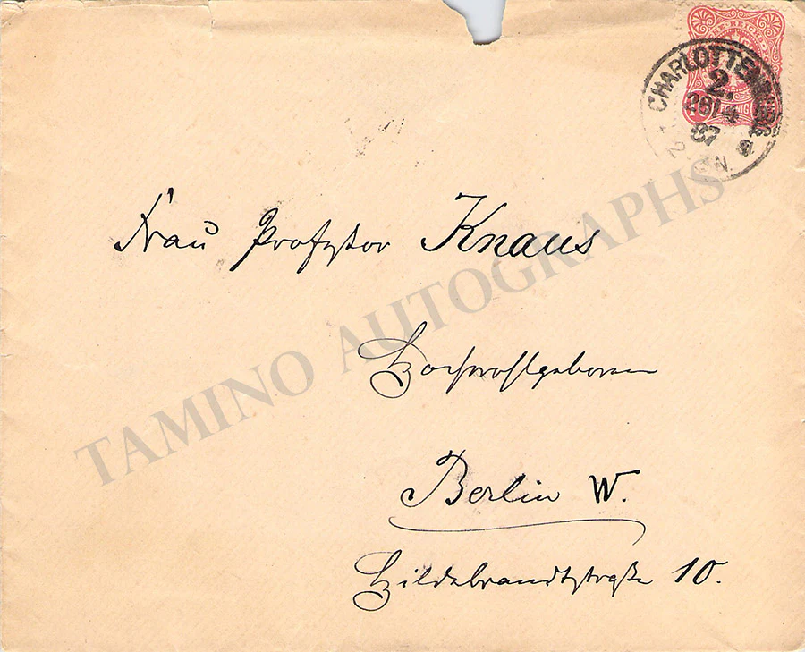 Wolff, Julius - Autograph Letter Signed 1887 - Image 3