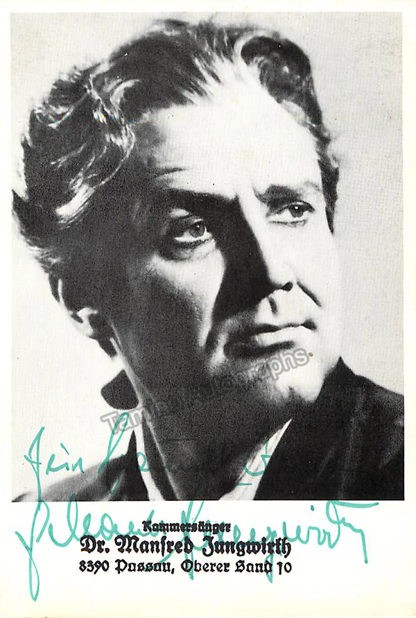 JUNGWIRTH, Manfred (Various Autographs) - Image 3