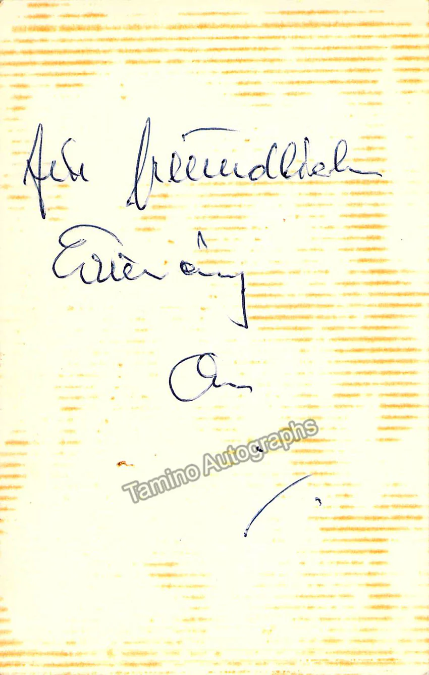 JUNGWIRTH, Manfred (Various Autographs) - Image 6