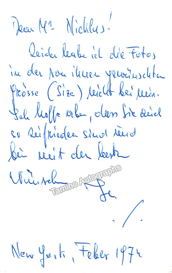 JUNGWIRTH, Manfred (Various Autographs) - Image 9