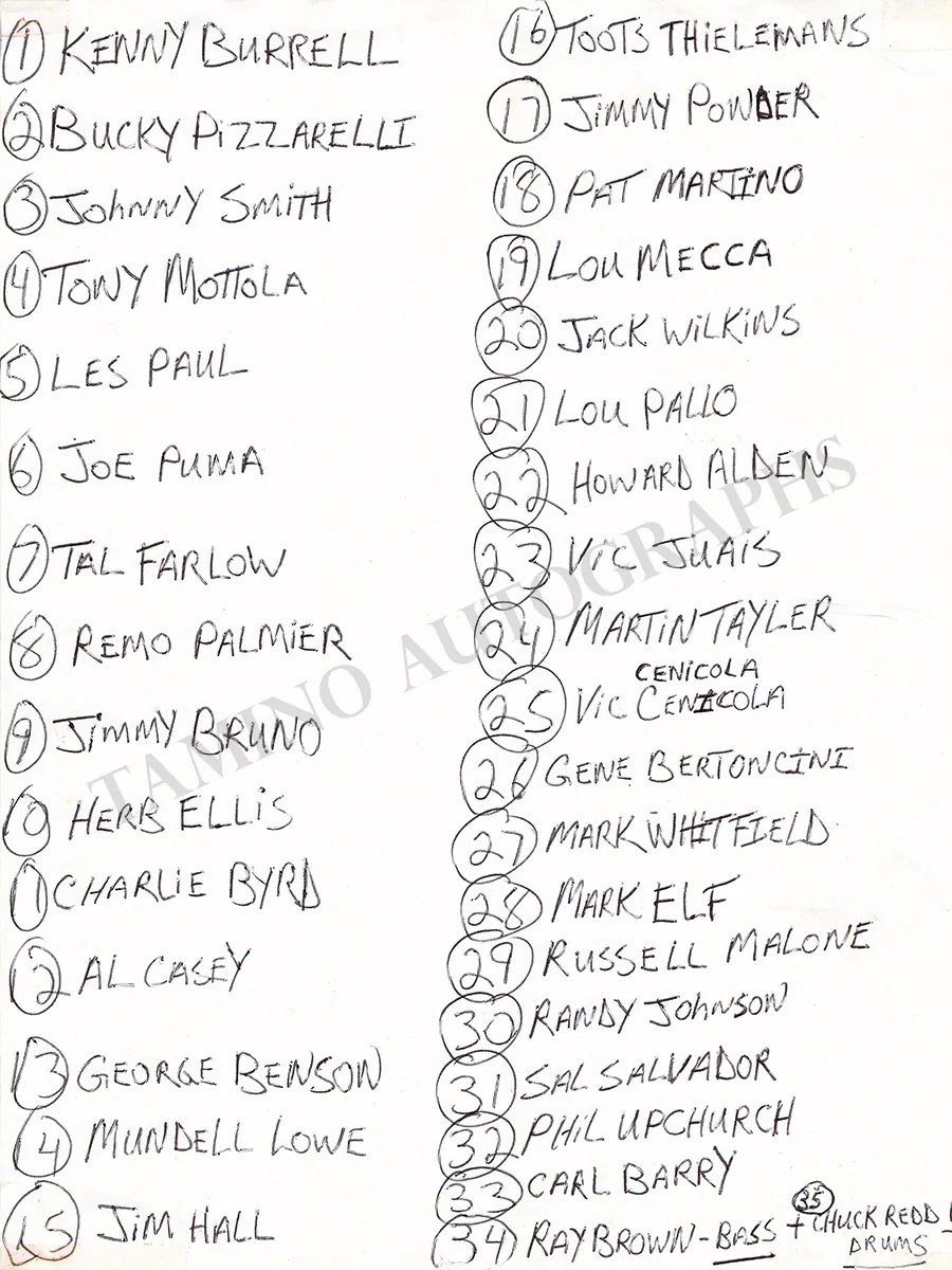JVC Jazz Festival 1997 - Program Page Signed by 35 Artists - Image 2