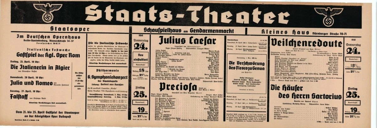 Karajan, Herbert von - Berlin Staats-Oper Playbill Lot 1941-44 - Image 7