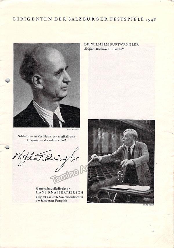 Karajan, Herbert von - Krips, Josef - Fricsay, Ferenc & Others - Signed Magazine 1948 - Image 3