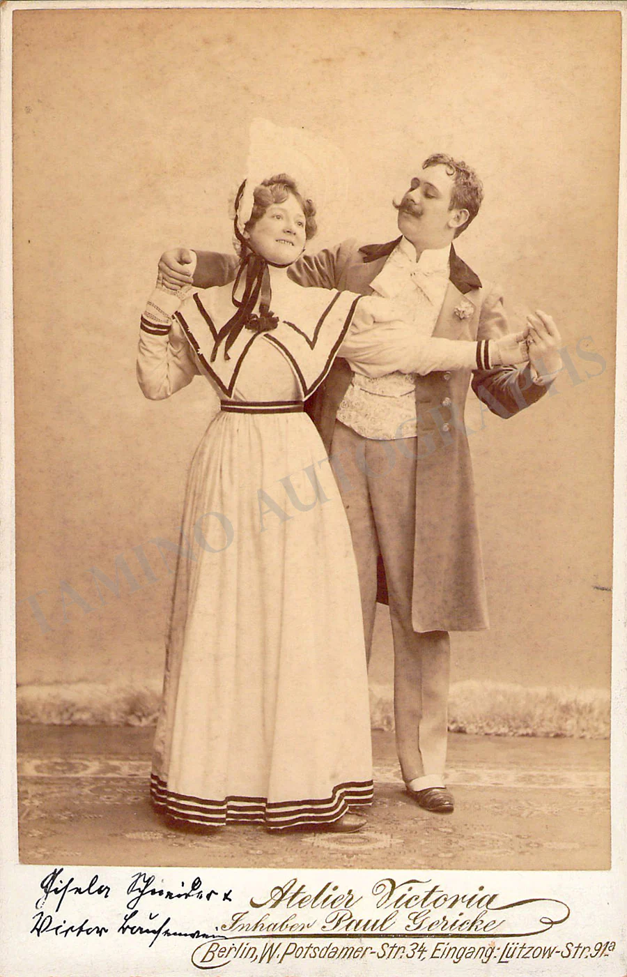 Bausewein, Kaspar - Schneider, Gisela - Vintage Cabinet Photo