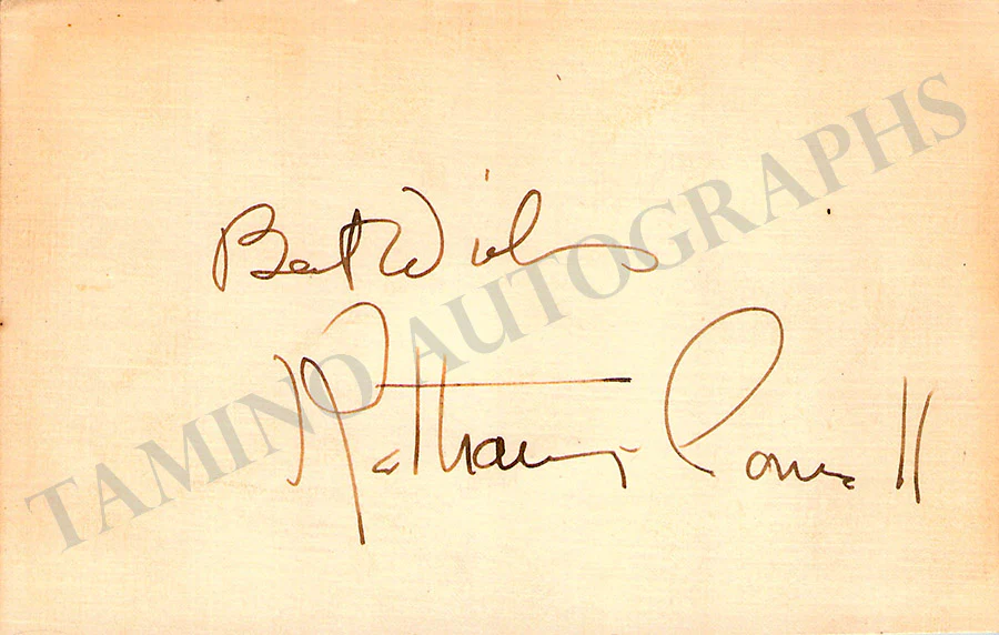 Cornell, Katharine - Signed Card