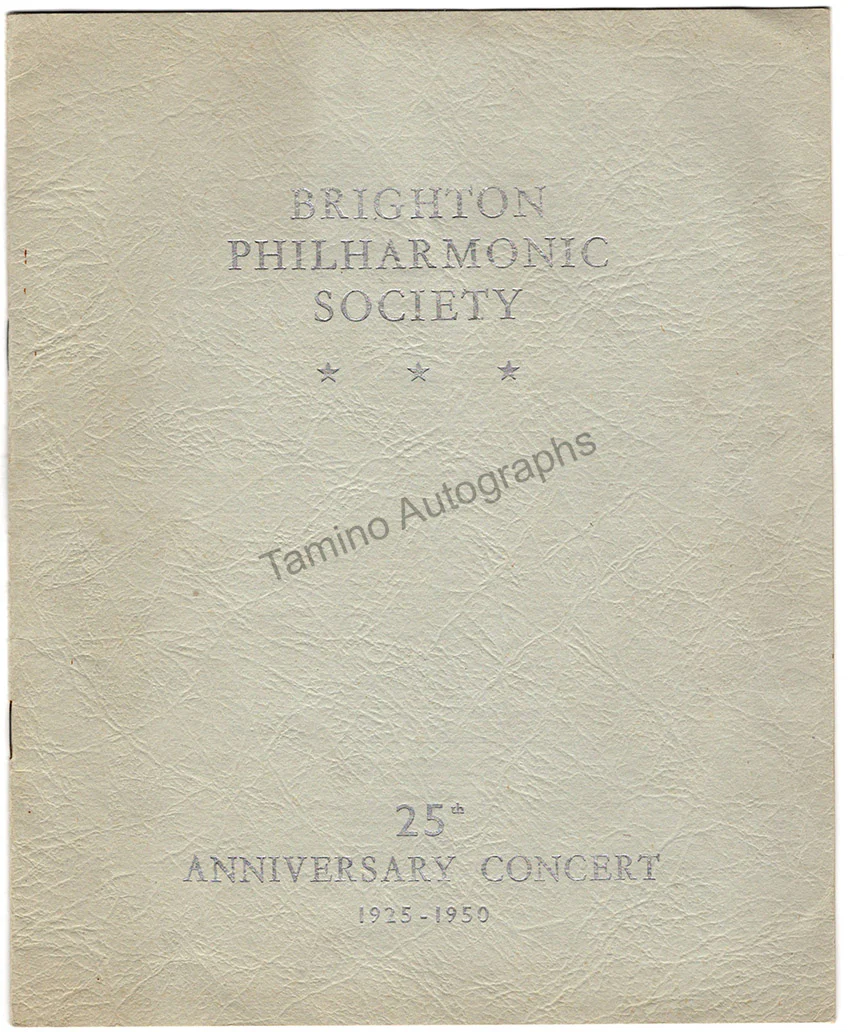 Ferrier, Kathleen - Signed Program 1950 - Image 2