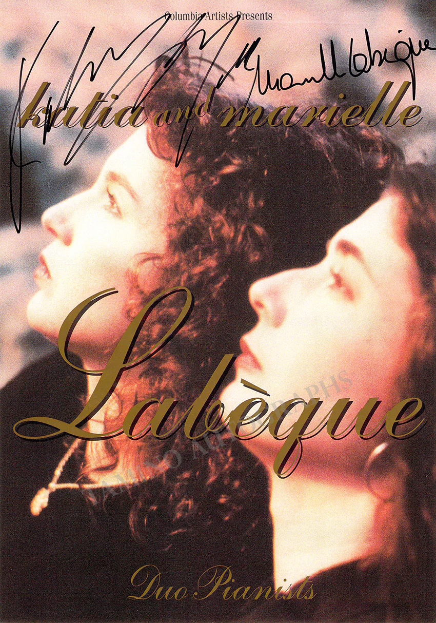 Labeque, Katia & Marielle - Signed Playbill - Image 2